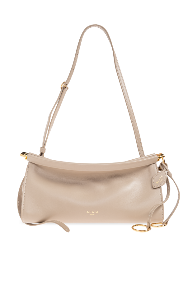 SALE【Alaia】リング ラージ バケットバッグ ALAIA】ラージデザインのレザーリングバケットバッグ